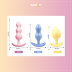 סט 3 פלאגים אנאליים