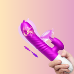 ויברטור יונק מלקק וחודר לאורגזמה מהירה