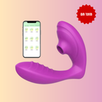 ויברטור עם אפליקציה חודר ויונק דגדגן