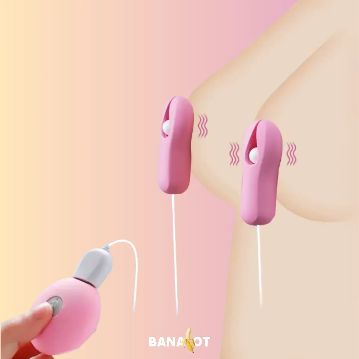 קליפס לפטמות רוטט Bananot il