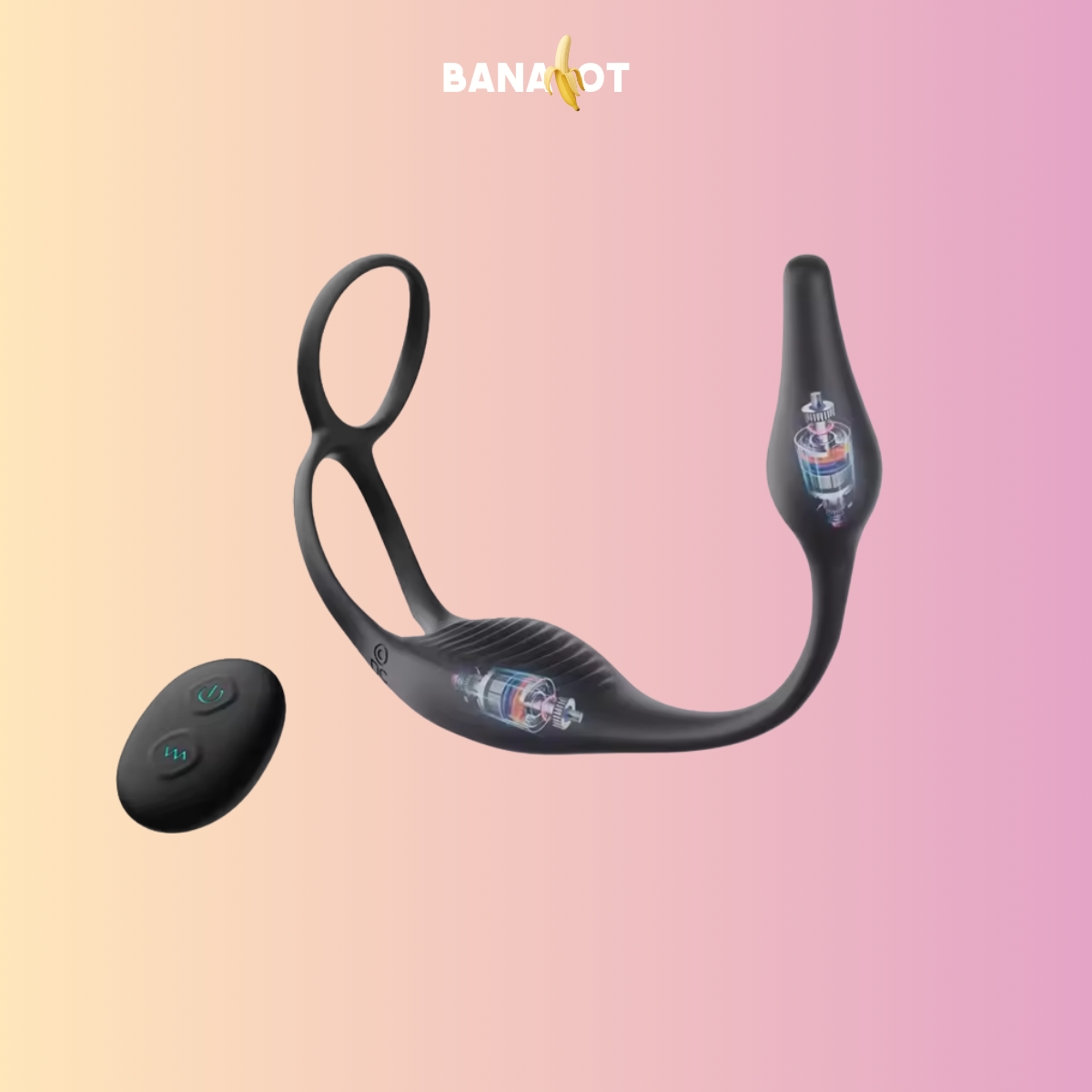 ויברטור אנאלי לגבר עם טבעות Bananot il