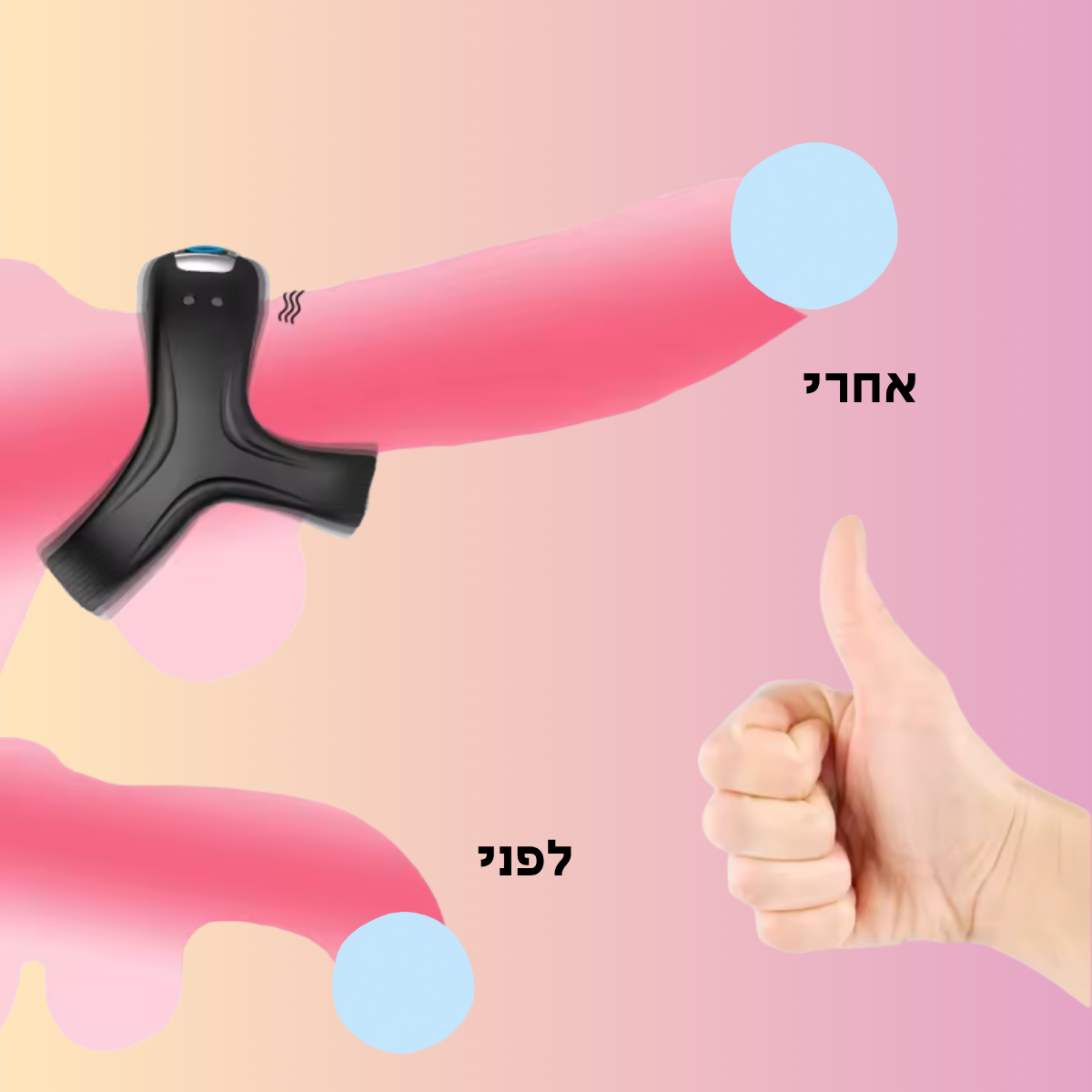 טבעת רטט לעיכוב שפיכה Bananot