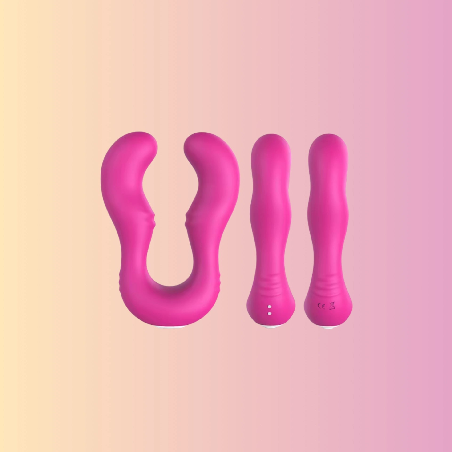 ויברטור חדירה כפולה לנשים Antlers Bananot