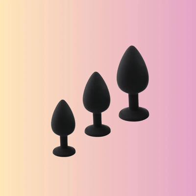 סט 3 פלאגים אנאליים