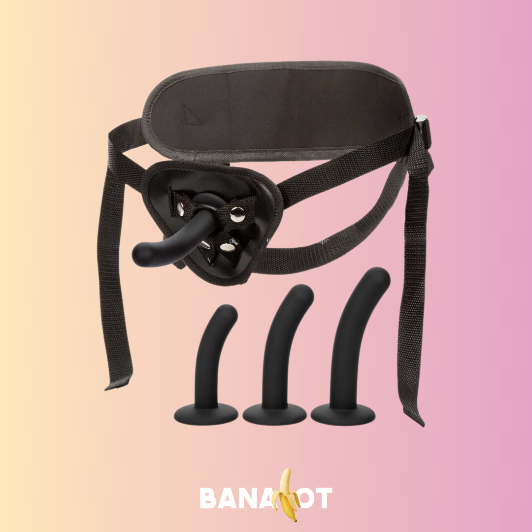 סטרפאון - רתמה ו3 גדלי דילדו