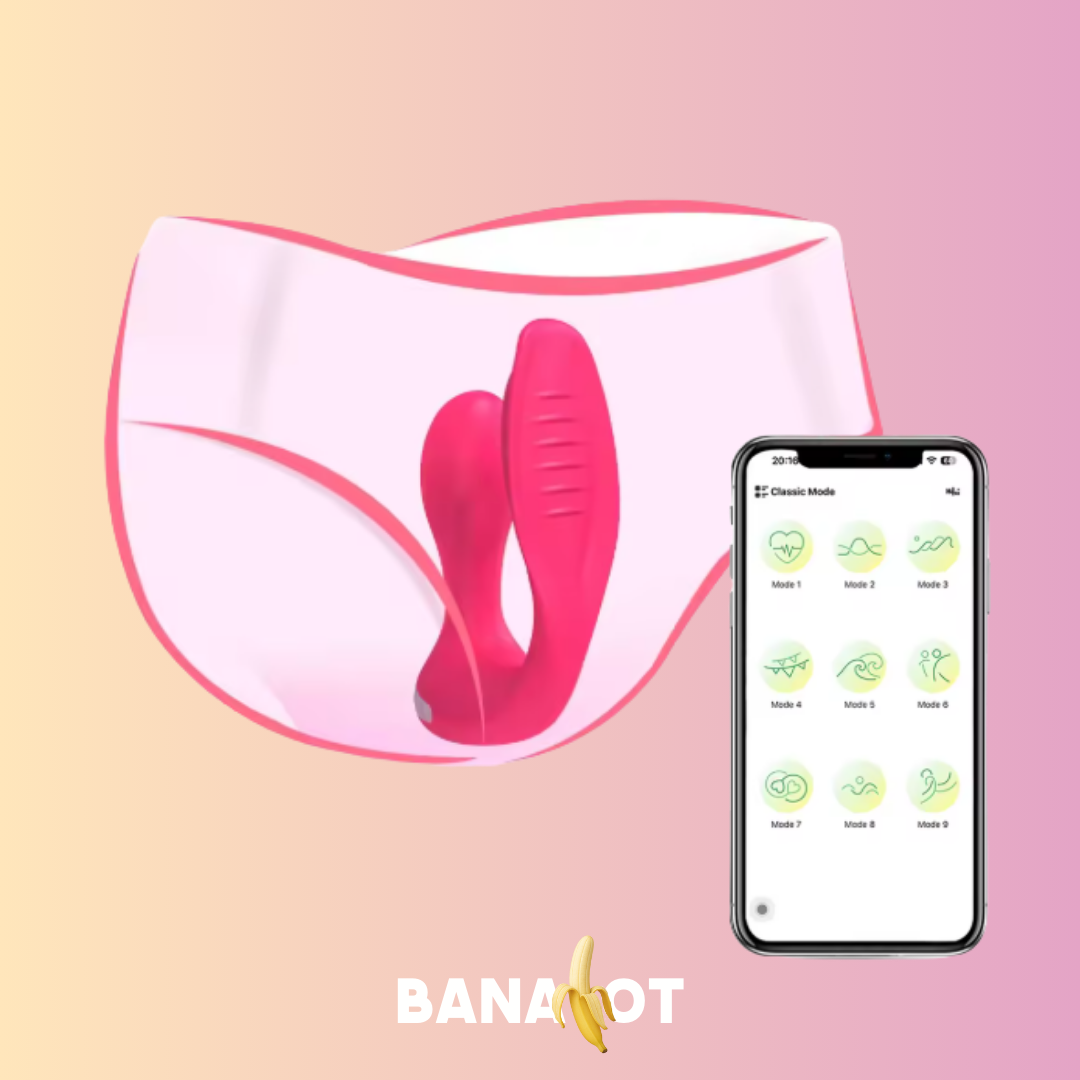 ויברטור חדירה כפולה בשליטה מרחוק לתחתונים