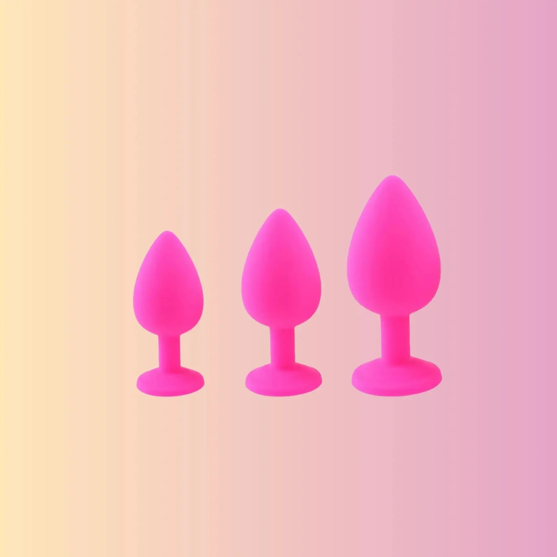 סט 3 פלאגים אנאליים Bananot il