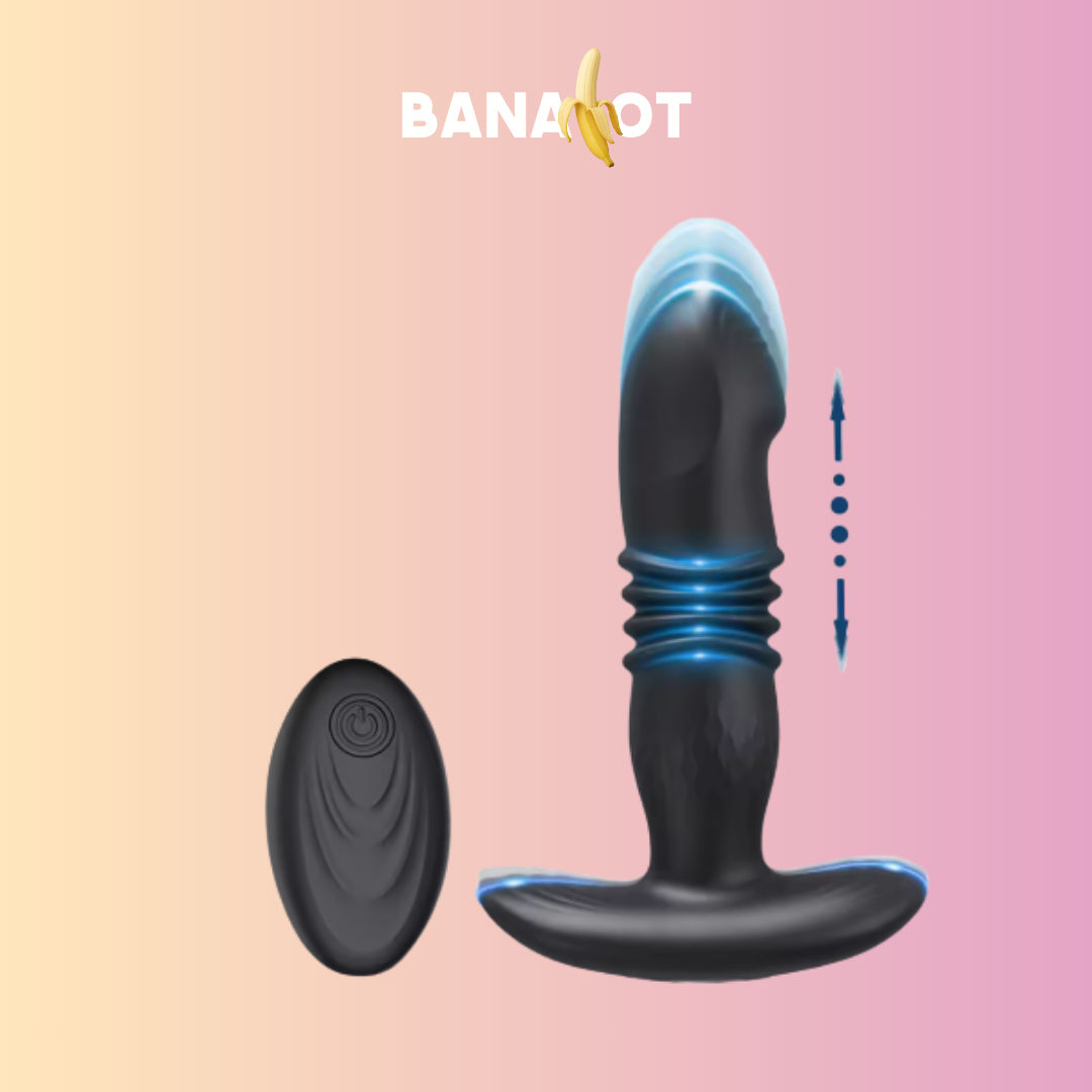 ויברטור אנאלי טלסקופי עם אפליקציה