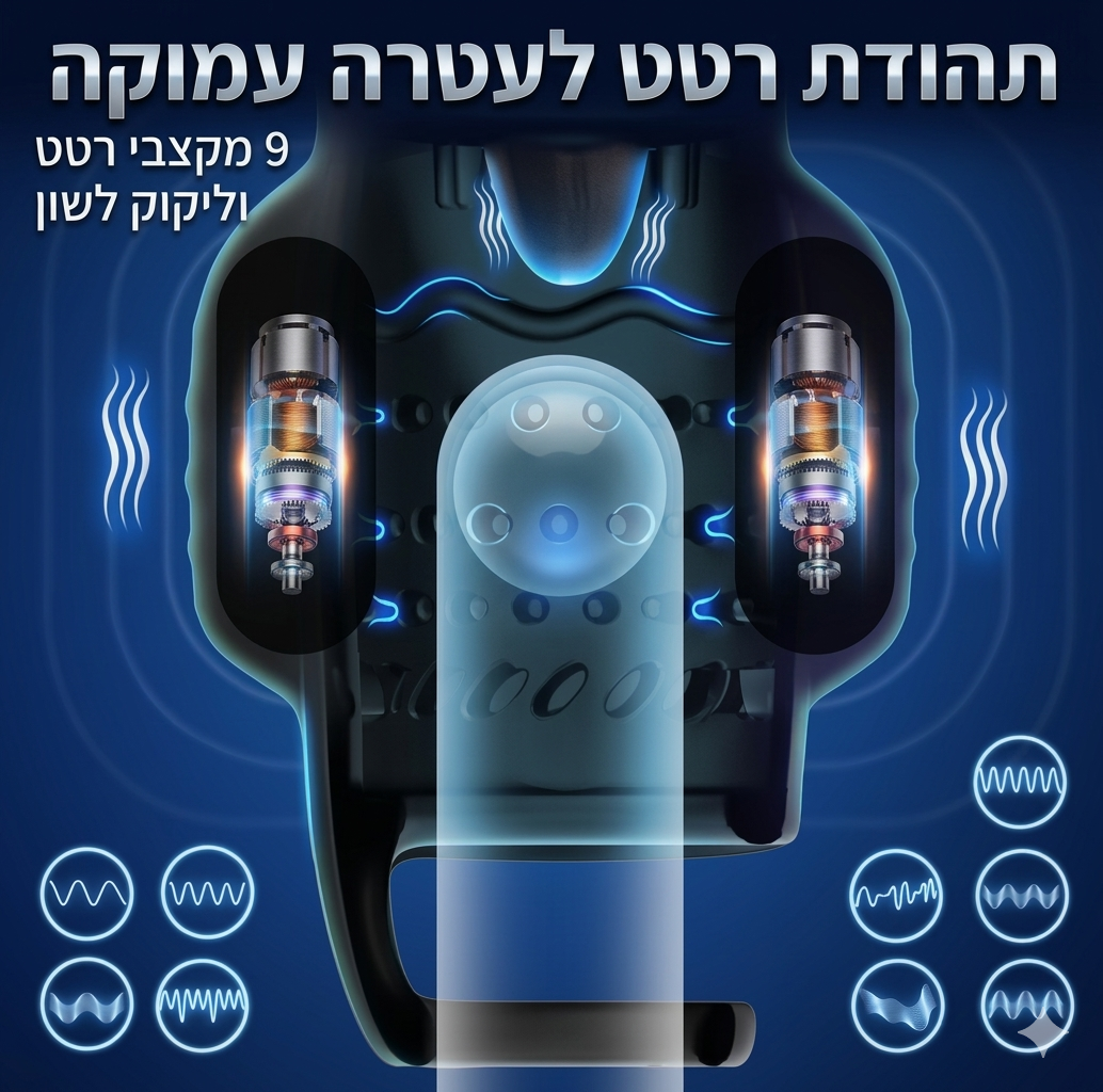 ויברטור לגברים עם אפליקציה – גירוי מתקדם ואימון שליטה