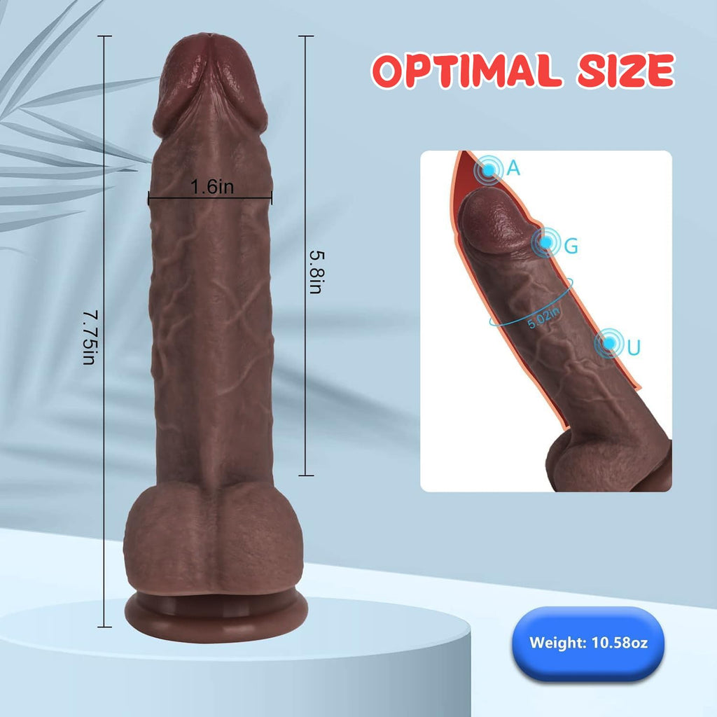 דילדו שחור גמיש מסיליקון רפואי