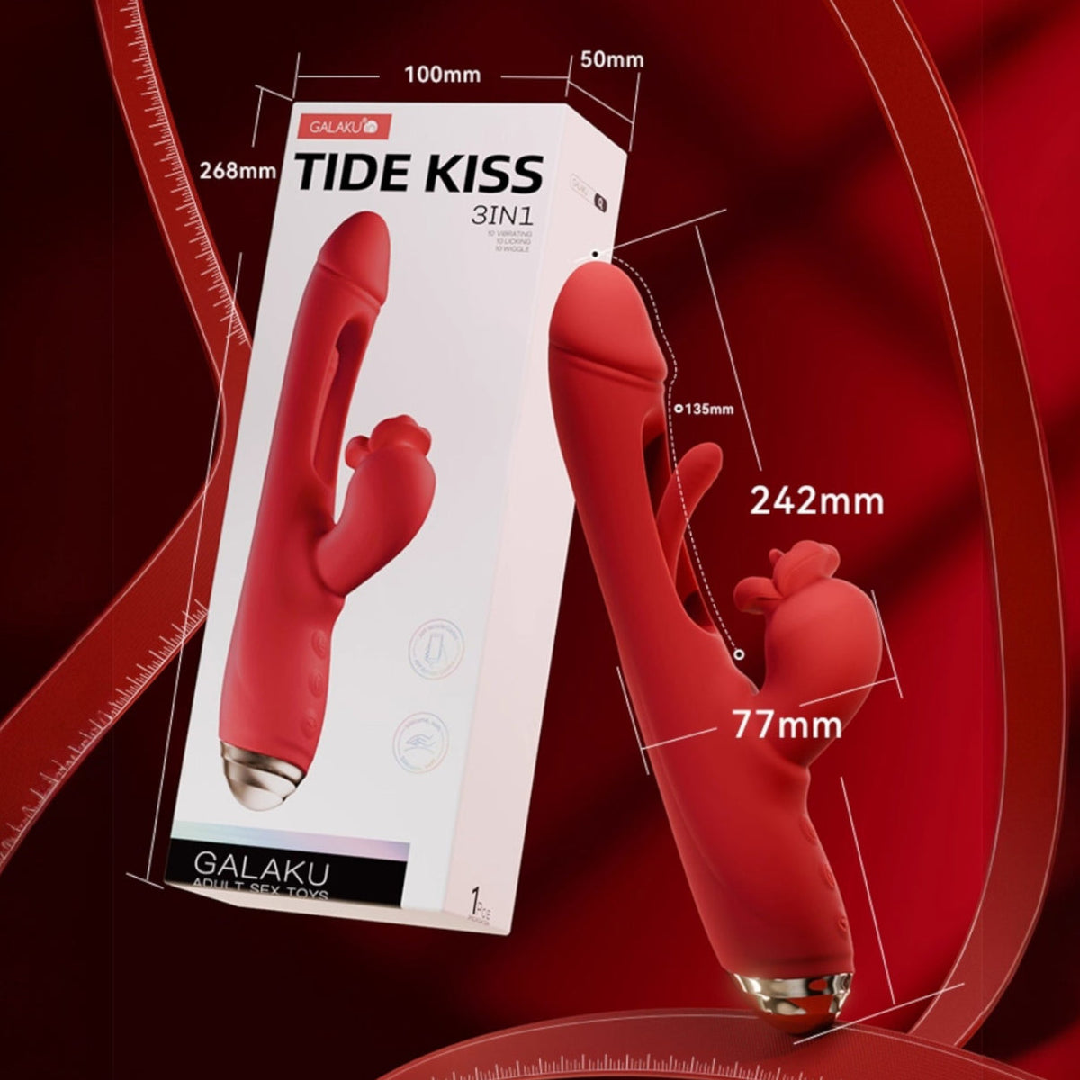 ויברטור לשון מלקקת 3 ב־1