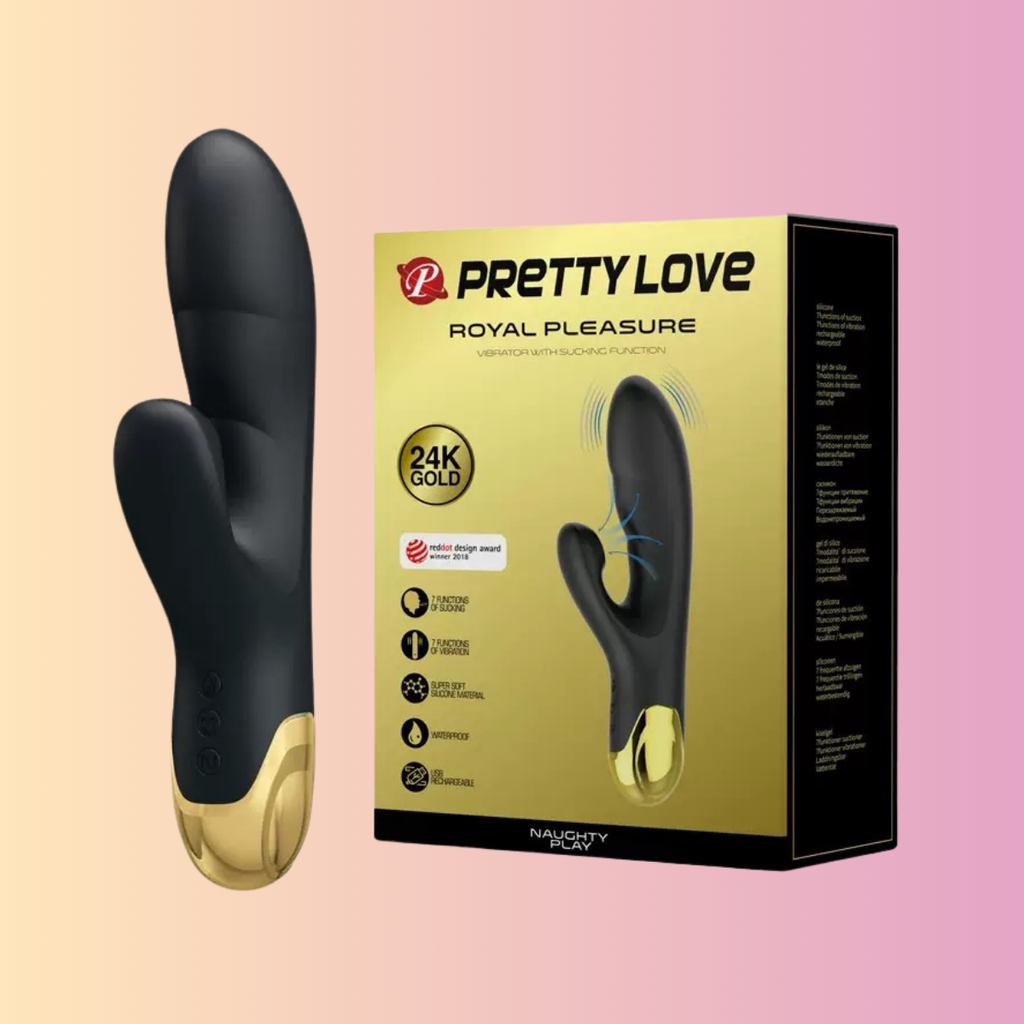 ויברטור יניקה ורטט pretty love royal GOLD