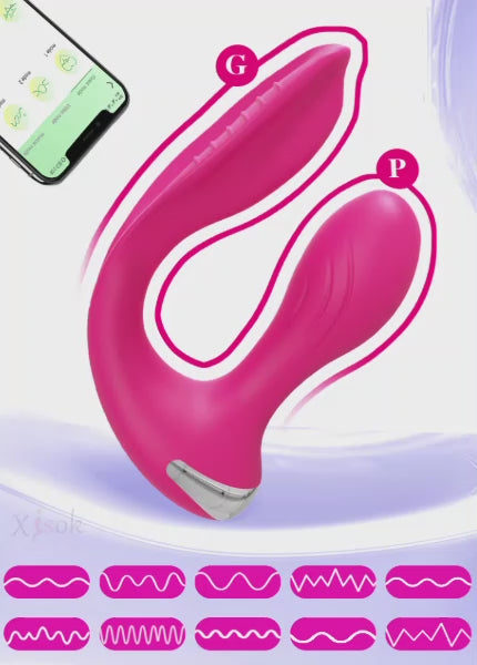 ויברטור חדירה כפולה בשליטה מרחוק לתחתונים